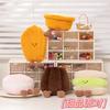 10/14CM Delicious Dessert Plush Doll Personification Smile Egg Tart Macaron Madeline Food Doll Dessert Shop Decoration Gift