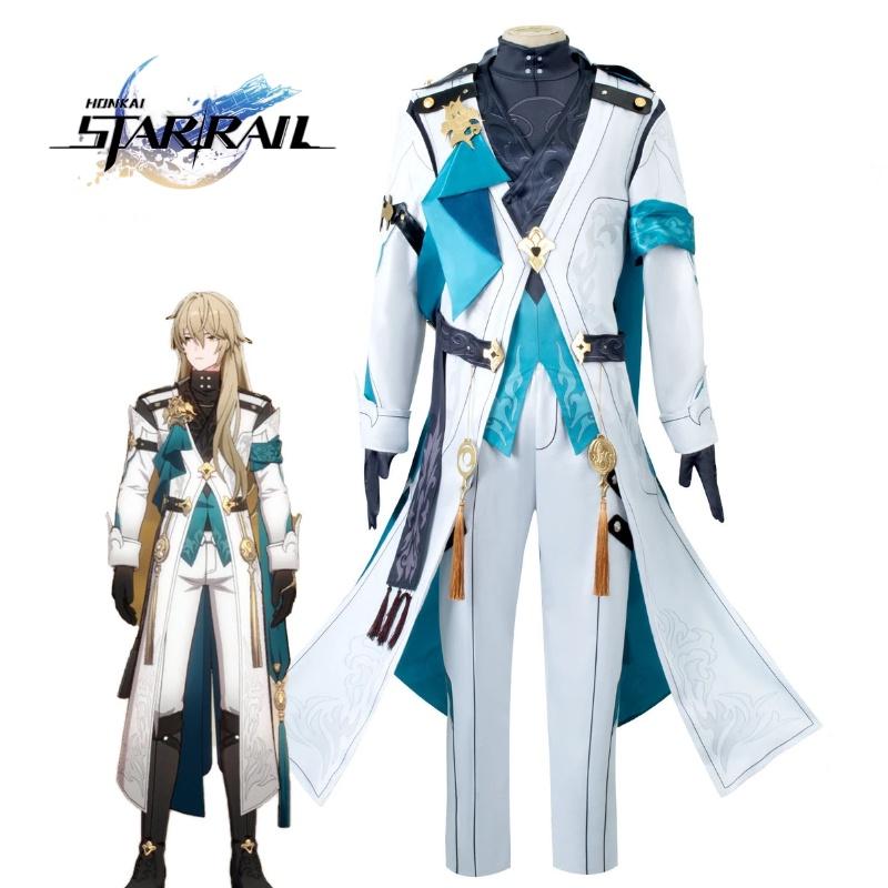 Star Rail Honkai Luocha Cosplay Ancient Costume Halloween Party Outfit Boy Fans