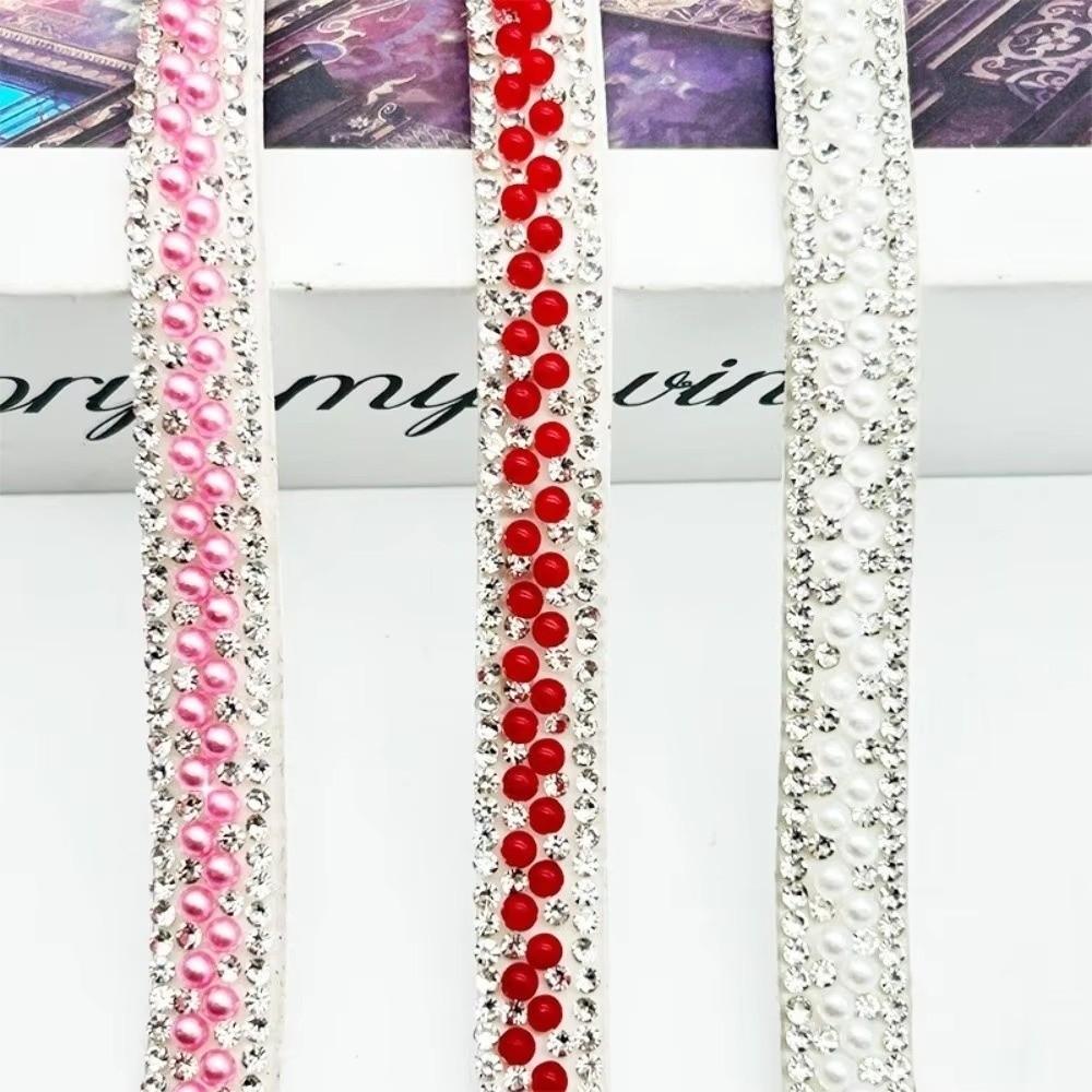 3 Yards Colorful Self Adhesive Crystal Strip Shiny Flexible Rhinestone Strip 3mm/6mm DIY Decoration Glass Rhinestone Trim