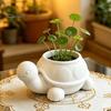 Mini Green Plant Container 3D Printed Turtle Succulents Pot, Cute Animal Planter for Indoor Plants, Decorative Desktop Small Flower Pot Flowerpot