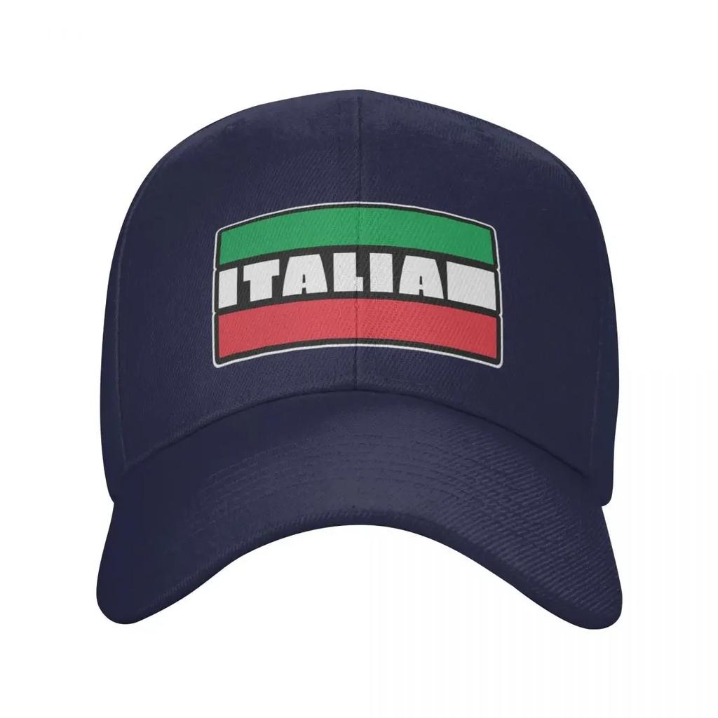 Custom Fashion Unisex Italy Flag Baseball Cap Adult Italian Proud Adjustable Dad Hat Unisex Women Hip Hop Snapback Caps