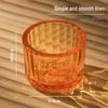 Vertical Stripe Transparent Glass Aroma Candle Holder