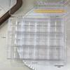 48 Compartment Clear Plastic Storage Box with Lid Detachable Grids for Nail Art Rhinestones Small Jewelry Organizer