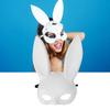 Halloween Bunny Mask Half Face Rozkošný králičí cosplay maska ​​jako doplněk pro párty potřeby