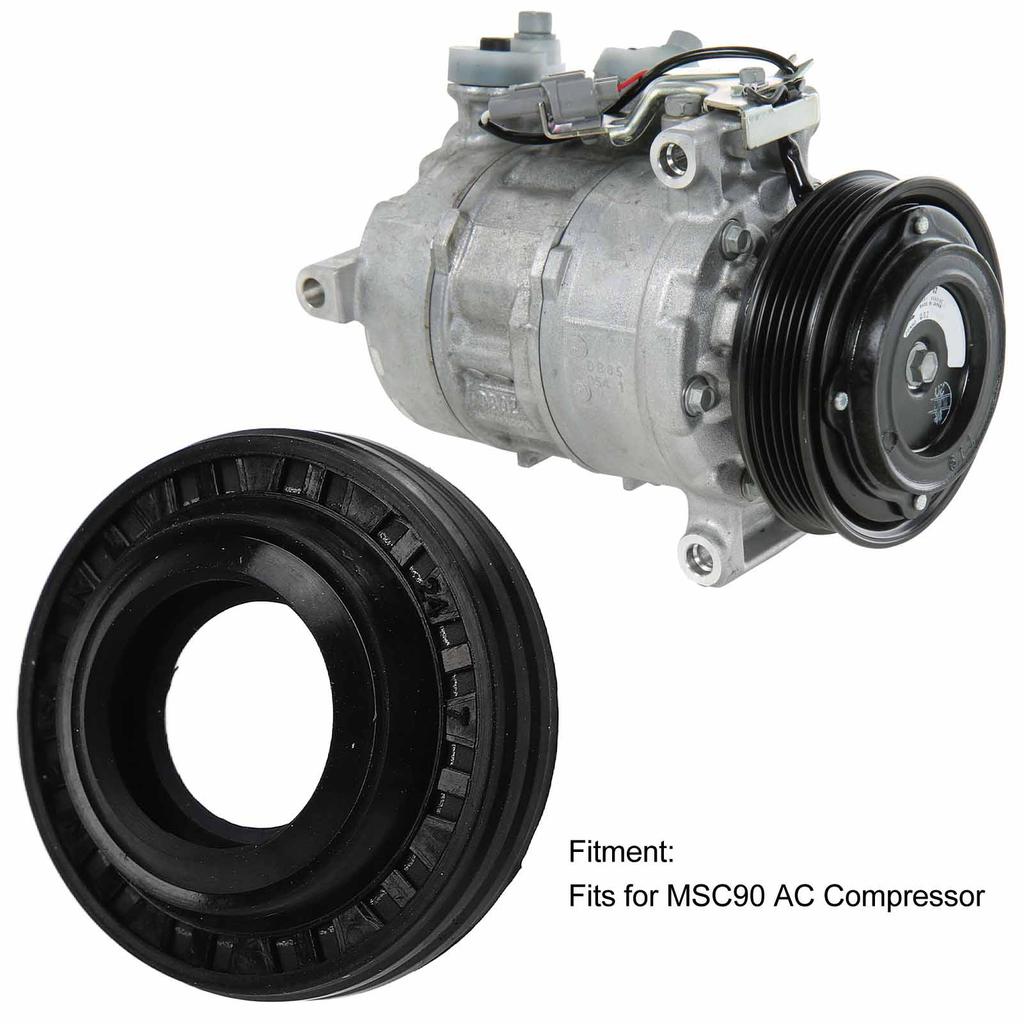 10 Pcs AC Compressor Shaft Seal Rubber Strong Sealing Air Conditioner Output Shaft Lip Seal Kit for MSC90 AC Compressor