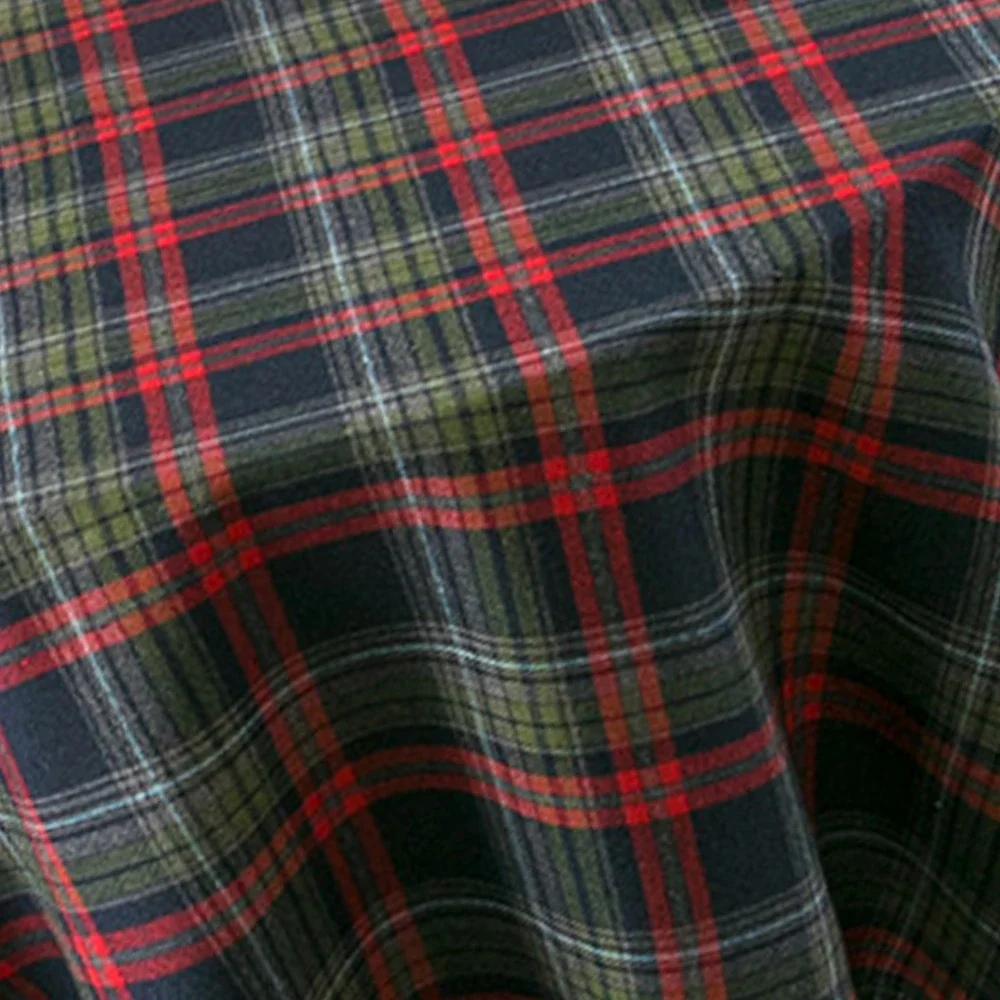 Set of 4 Christmas Napkins Plaid Red Black 15.7X15.7Inches Washable Reusable for Holiday Christmas Party Table Setting Decor