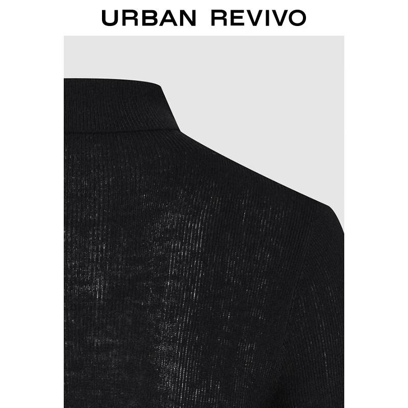 UR Women's High-Neck Slim Fit Long Sleeve Knit Top