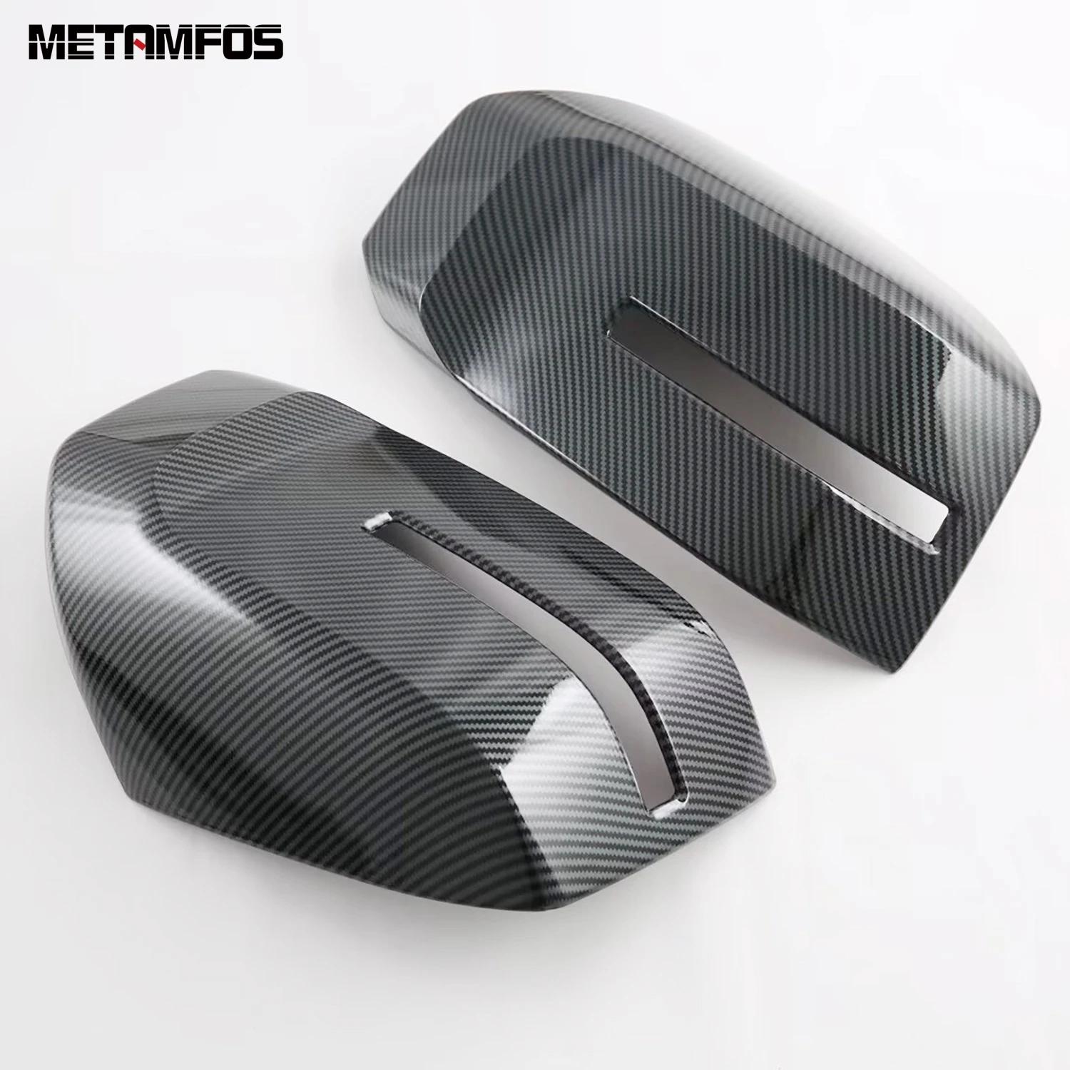 

For Mitsubishi triton L200 -2025 2026 Carbon Fiber Rearview Side View Mirror Cover Trim Protector Accessories Car Styling ABS Carbon Fiber