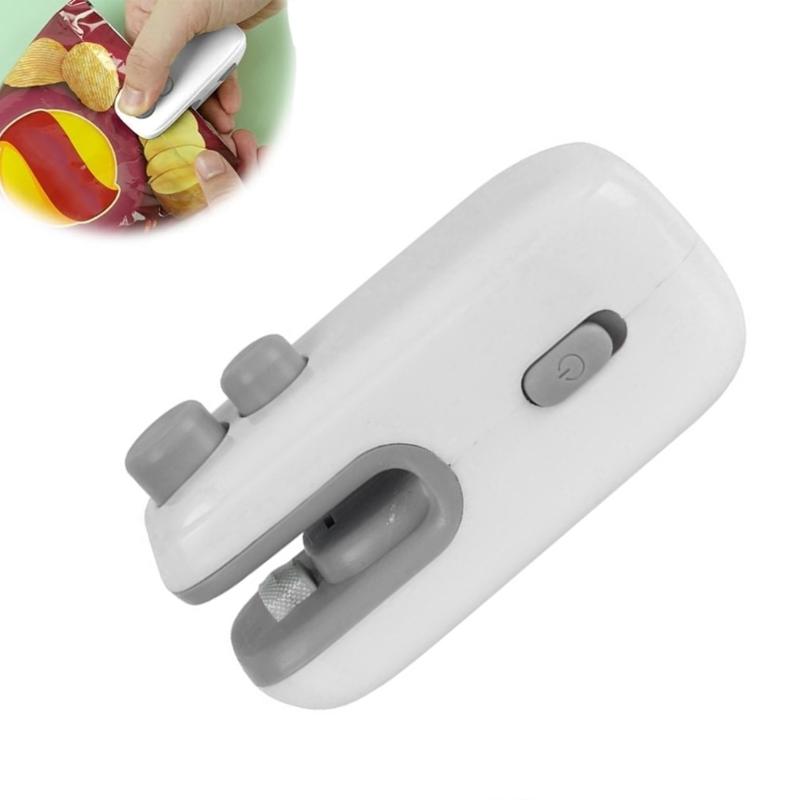 Small Portable Snacks Sealer Manual Sealing Tool for Food Preservations Portable Tool Suitable for Home and Office Use