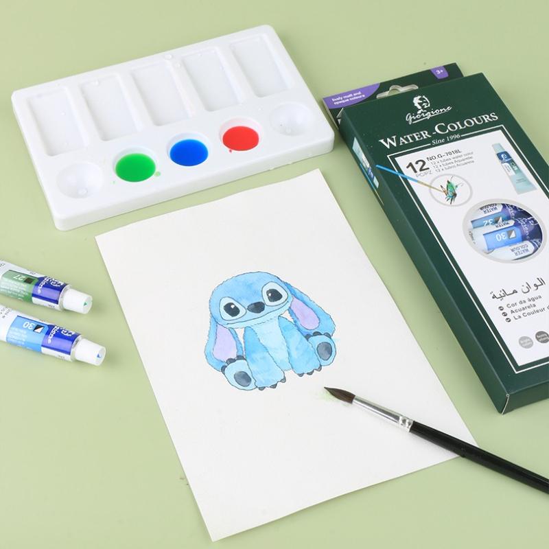 12-color Pigment Set Art Class Recommended Glass Oil Painting Acrylic Textile Watercolor Gouache Painting Pigments