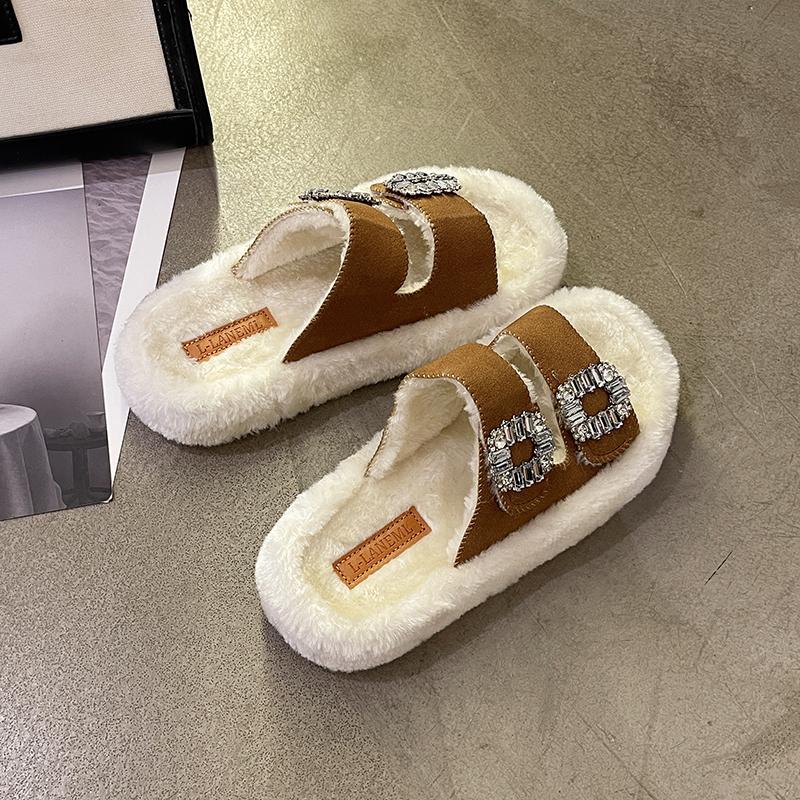New Fashion Women's Cotton Slippers Winter Women's Shoes Plush Warm Slippers Ladies Thermal Shoes Warm Cotton Shoes for Women