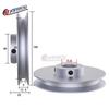 PU round belt pulley 10mm round belt single groove V-O belt pulley aluminum alloy motor single spindle transmission wheel