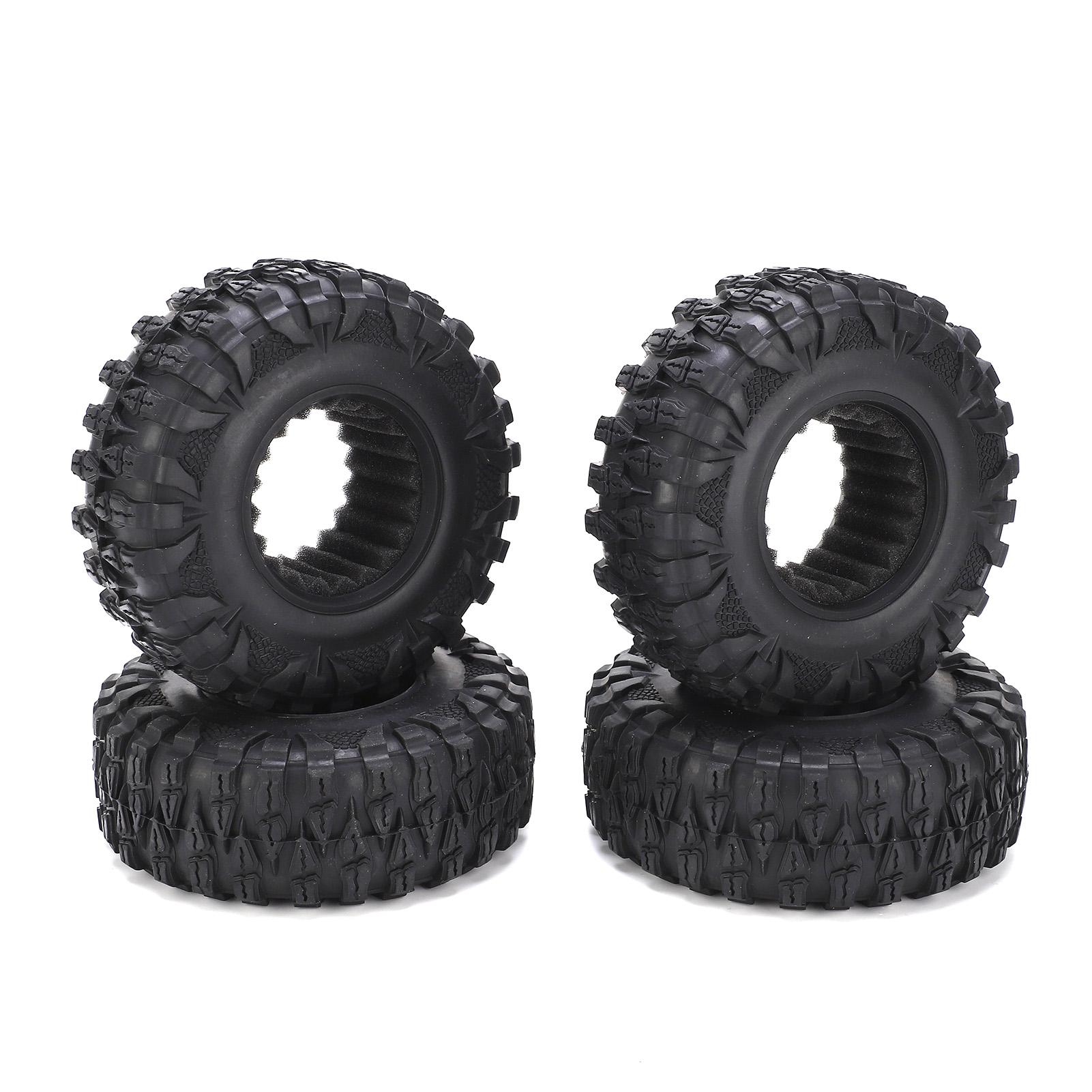 

4PCS 120mm 2.2in Rubber Model Car Universal AntiSlip Tire Skin for SCX10 TRX4 RC Car