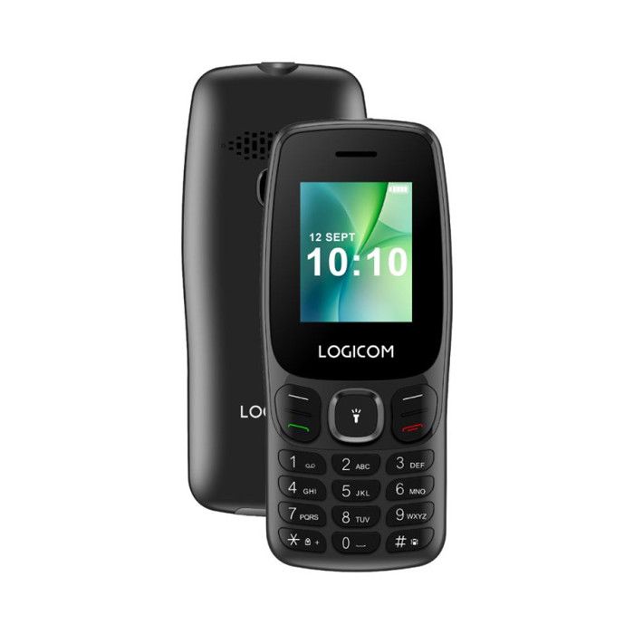 Grunnleggende mobiltelefon Logicom Posh 405 1,77 Dobbel SIM 48 MB Svart