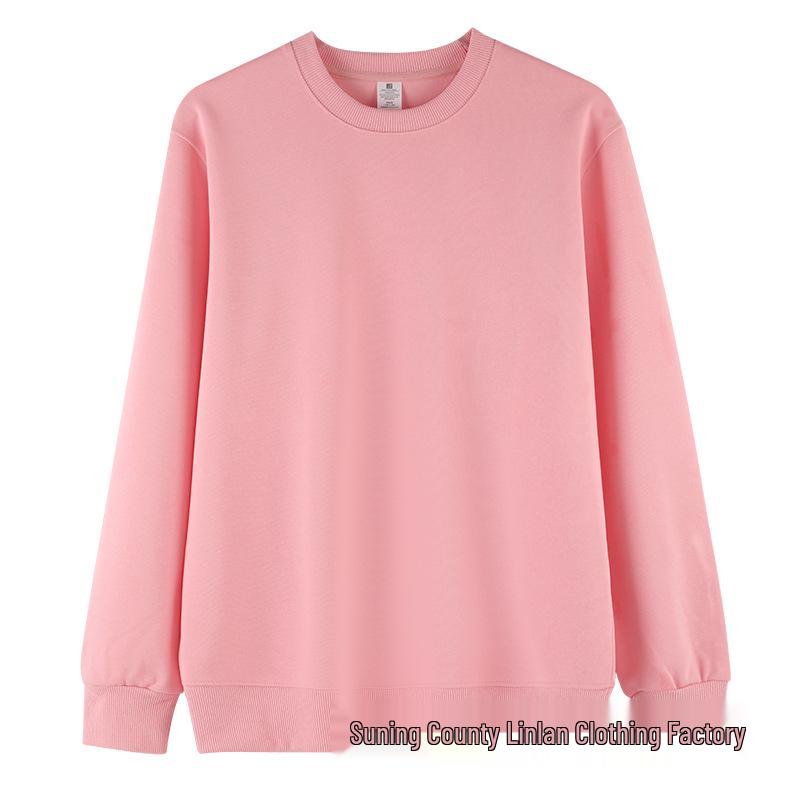 Unisex 420G Extra Thick Hua Cotton Silver Fox Fleece Crew Neck Sweatshirt - Warm Base Layer Top for Autumn and Winter