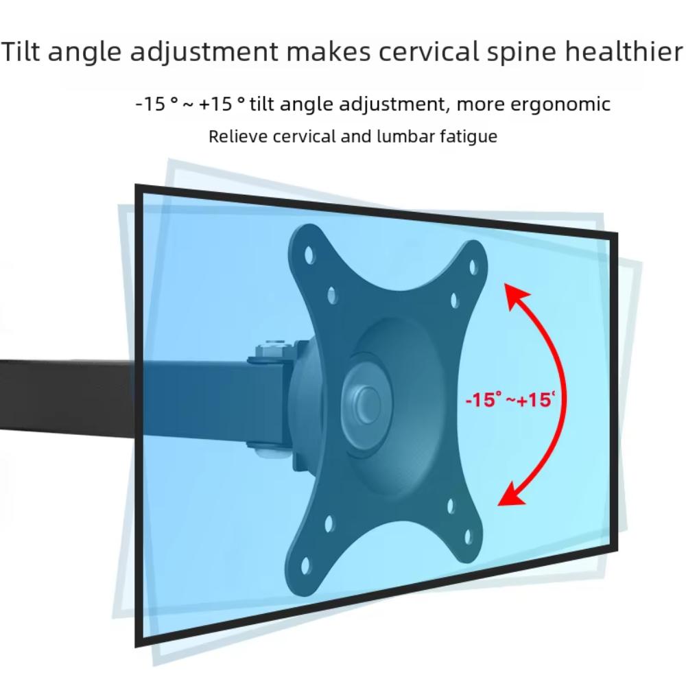 Rotatable LCD Monitor Bracket 10-37in TV Holder Versatile Universal Computer Bracket  Home Office