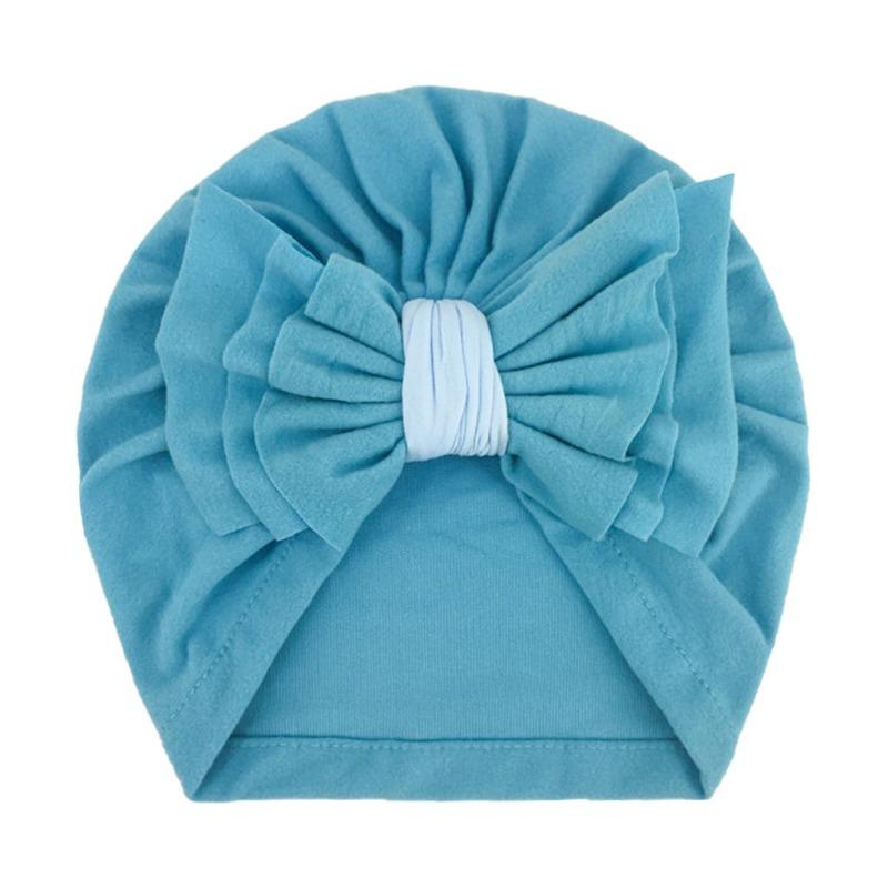 New baby products, baby bow headscarf hat, children's autumn and winter warm hat, girls' hat