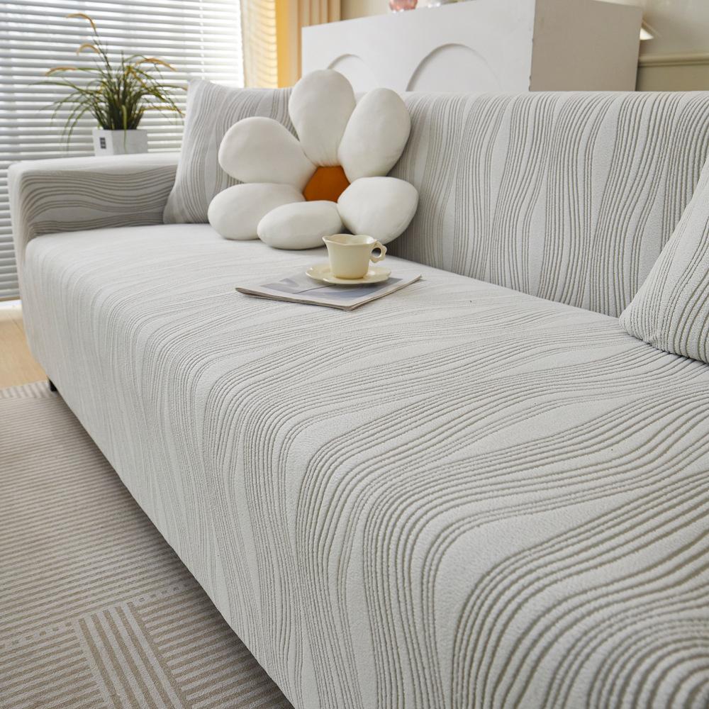 New High end Sofa Cover with Elastic Full Coverage All Purpose Jacquard Velvet Suitable for All Seasons Anti Cat Scratch Sofa Cover