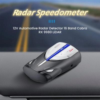 New Car Radar Speedometer – Mobile Speed Camera Alert, High-Precision Detection, Supports Chinese/English/Russian