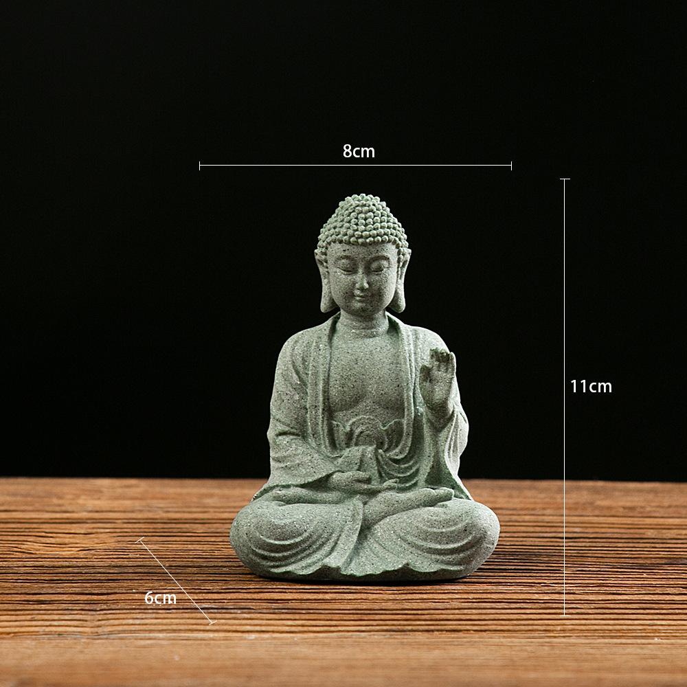 Buddha Crafts 1PCS Zen Fish Tank Aquascape Ornament New Creative Entranceway Home Decorations
