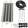 4/6/8 Rows Car Engine Oil Cooler Automotive Oil Condenser Ultra-Cool Tube Transmission Cooler Universal Transmission Radiator