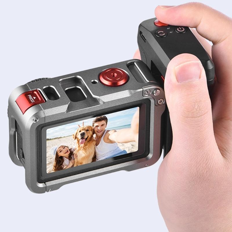 Aluminum Alloy Action Camera Grips With Bluetooth-compatible Connectivity And Magnetic for Action 3/4/5PRO Ergonomic Handling