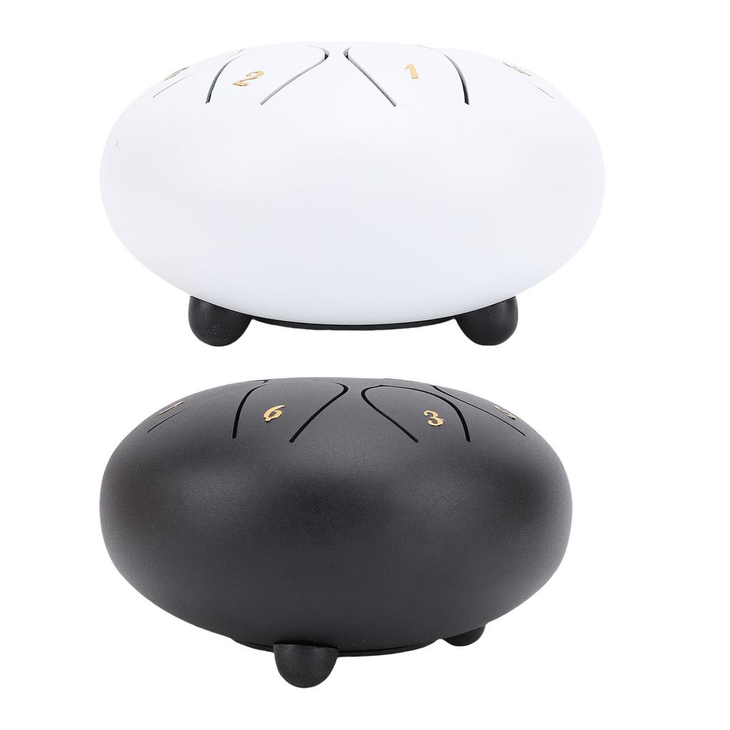 6 Zoll 8 Noten Zungentrommel C-Ton Angenehmer Klang Edelstahl Musikalisches Schlaginstrument für Mu