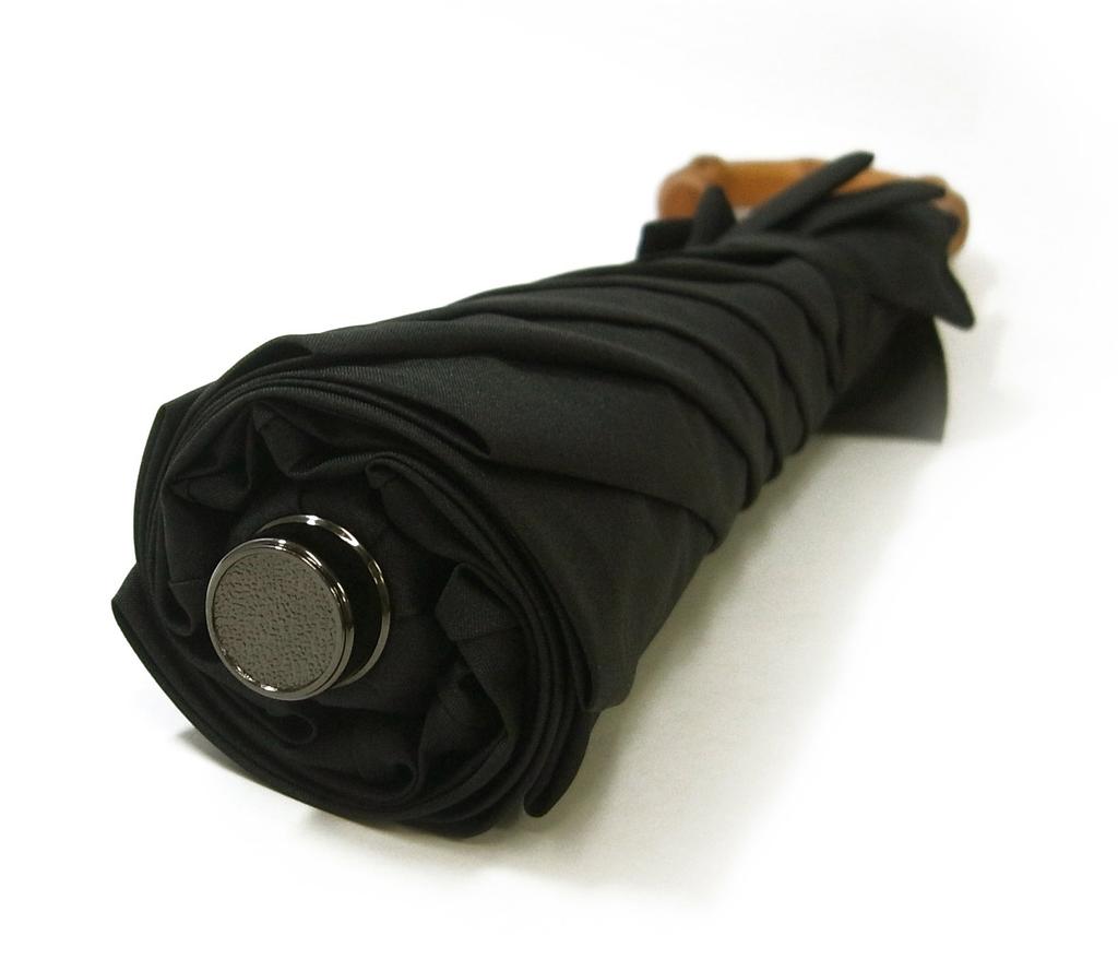 Fox Umbrellas TEL12 8 Rib Telescopic Folding Umbrella (FX-113) - Parasol Black/Hand-stitched [Used]