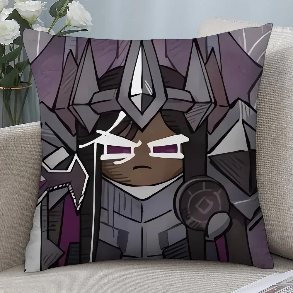 Cookie Run Kingdom Pillow Case 45x45cm - 3D Print Gaming Merch Soft Polyester Fiber Sofa Cushion Cover, Festival Gift for Gamers