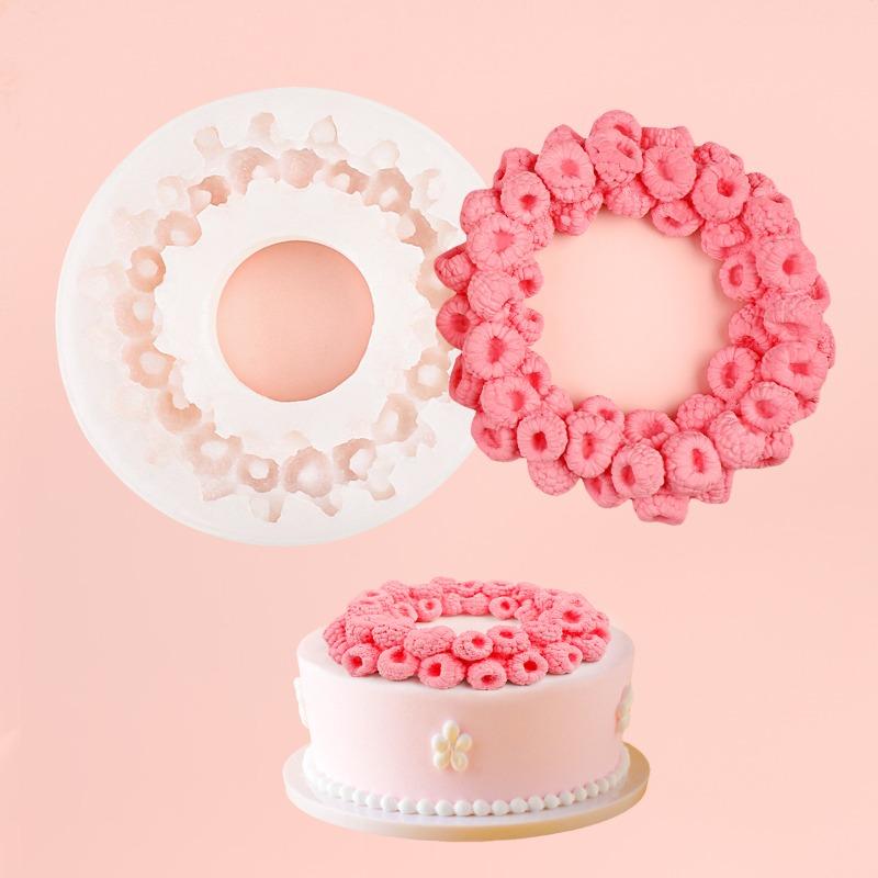 DIY Handgemachte Seife Himbeere Ring Silikonform Schokoladenmousse Kuchen Dekoration Silikonform