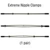 Double Bar Adjustable BDSM Play Extreme Steel Nipple Clamps with Silding Tensioner Sex Toys for Women