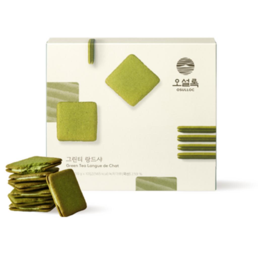 Osulloc Grüntee Langue de Chat Keks