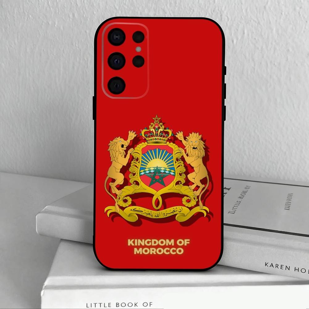 M-Marokko F-Flagge Handyhülle Für Samsung S25,S24,S21,S22,S23,S30,Ultra,S20,Plus,Andere Weiche Schwarze Hülle