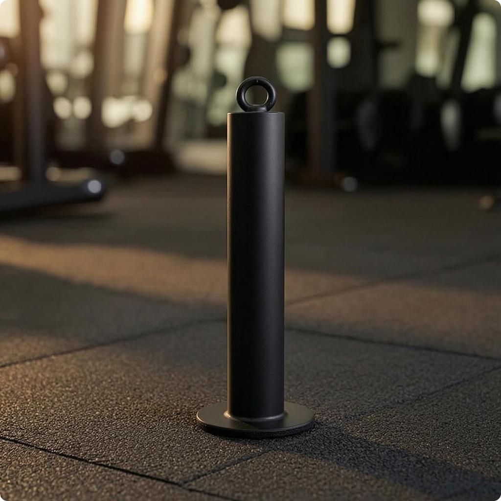 WeightLoading Post with Base Sturdy Freestanding Weight HeavyDuty Plate Holder for Fitness