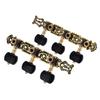 Alice AO 020HV3P 1Pair(Left + Right) Classical Guitar Tuning Key Gold  Black Plated Peg Tuner Machine Head(long) String