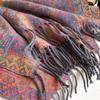 Retro Ethnic Style Popular High-End Atmosphere Jacquard Cashew Shawl Scarf A Versatile