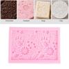 Embossed Floral Pattern Silicone Mold Non-Stick Surface Chocolate Mold Fondant Mold Candy Making