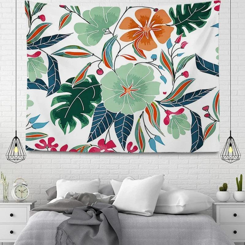 Simple Pattern Plant Decorative Tapestry Home Wall Living Room Office Decorative Tapestry