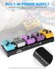STRICH Powered Effects 38 X Lightweight Aluminum Alloy Pedal Board with Pedal Cable Bag and Strips PB-M15 Board, 13cm, 0.59kg, Hook-and-Loop
