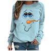 Women's Casual Fashion  Print Long Sleeve O-Neck Pullover Top