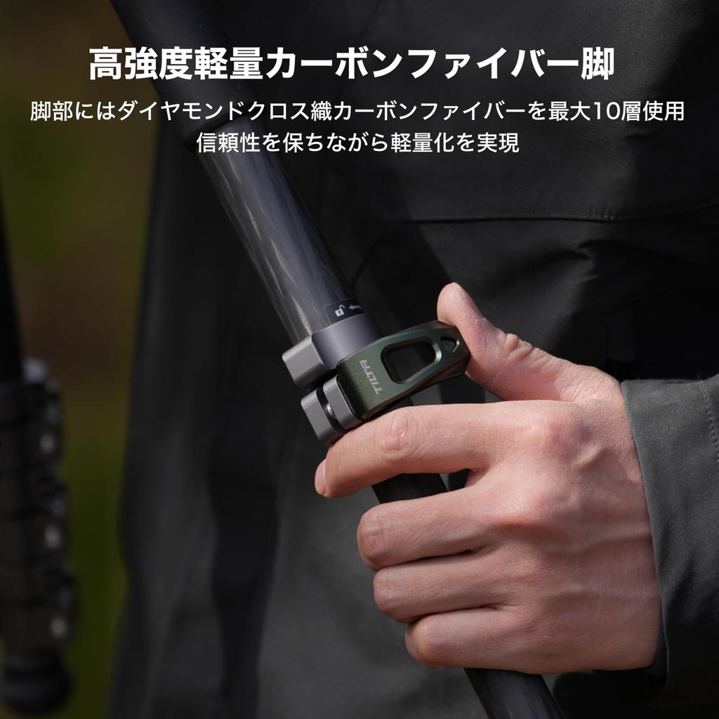 TILTA VT05 Travel Video Fluid Head 3 Tier Carbon Fiber Tripod Leg 5KG Space Gray TT-VT05-FB-SG