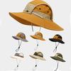 New Trendy Outdoor Sport Folding Caps Bucket Hat Sports Mountaineering Sun Hats Men And Women Uv Protection Neck Flap Sun Hats