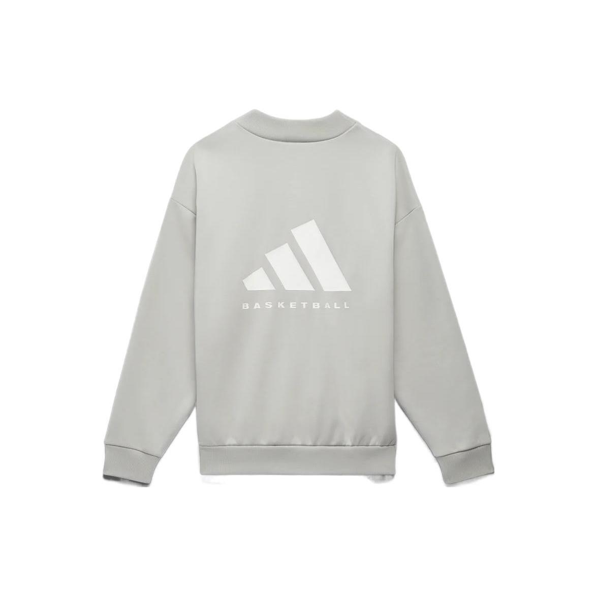 Adidas Originals Sweatshirts Unisex Gray Crew Neck Moderate Regular IA3435- L