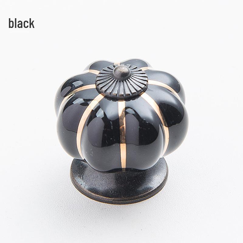 Ceramic Pumpkin Leopard Print Wardrobe and Cabinet Handle