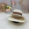 Dell Le Ins Wind Straw Hat Fine Paper Braided Encryption Wide Edge Sun Hat Simple Atmosphere Sun Protection Hat