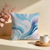 Frosty Blue Liquid Flame Cushion Cover Soft Pillow Cases for Home Bedroom Living Room Sofa