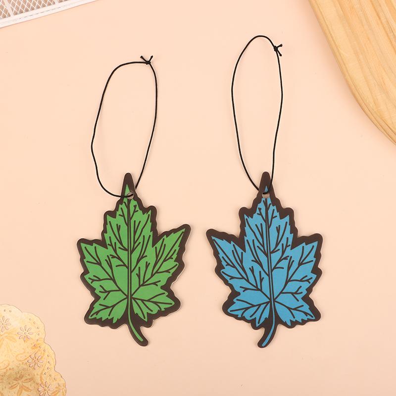 1Pcs Car Air Freshener Natural Scented Tea Paper Cone Hanging Ocean Lemon Perfume Fragrance Leaf Shape Car Accessories