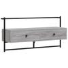 TV Wall Cabinet Gray Sonoma 100.5 x 30 x 51 cm Particleboard