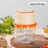 JLL7006 Electric 6-Blade Glass Cup Garlic Press & Baby Food Processor