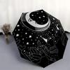 1pc Moon Cats Crystals Night Sky Umbrella with Plastic Handle,Suitable for All Seasons Home Travel Outdoor UmbrellaDD197